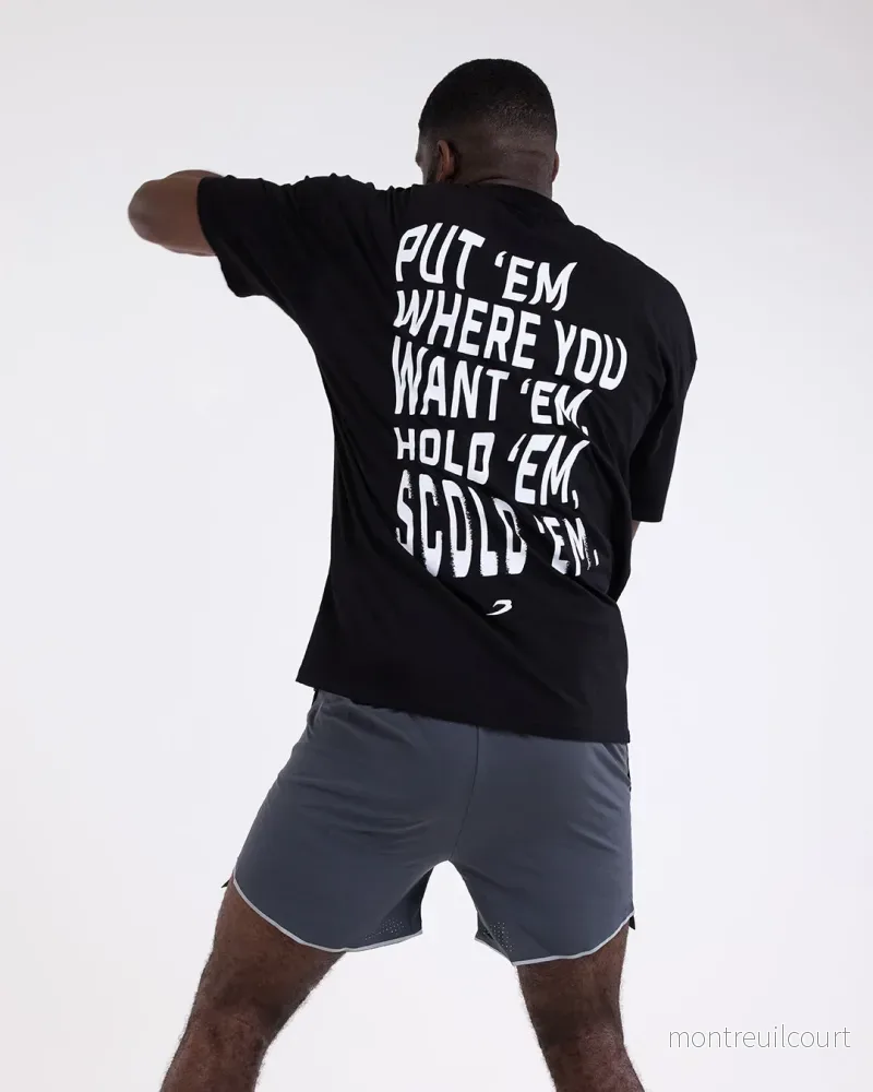 Hold ’Em Scold ’Em Oversized T-shirt – Svart Hold ’Em Scold ’Em Oversized T-shirt – Svart