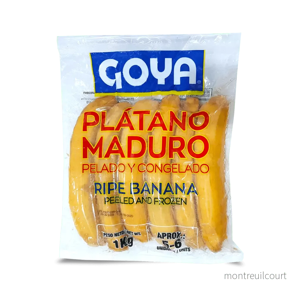PlĂĄtano Maduro Congelado / Frozen Ripe Plantain – Goya (1kg) PlĂĄtano Maduro Congelado / Frozen Ripe Plantain – Goya (1kg)