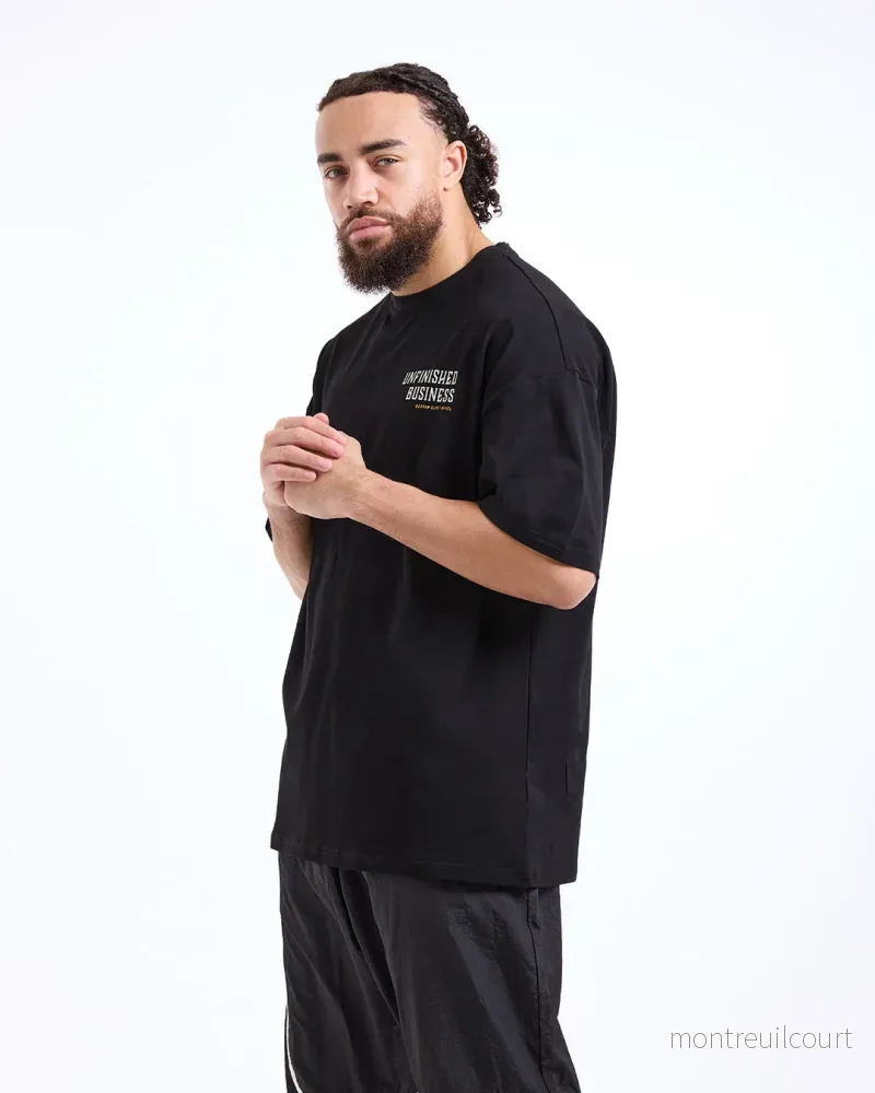 Bivol x BOXRAW Unfinished Business Oversized T-Shirt - Svart - Bild 3