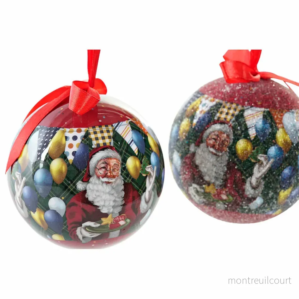 Julgranskulor DKD Home Decor Tomte PVC (7 pcs) (7.5 x 7.5 x 12 cm) - Bild 3