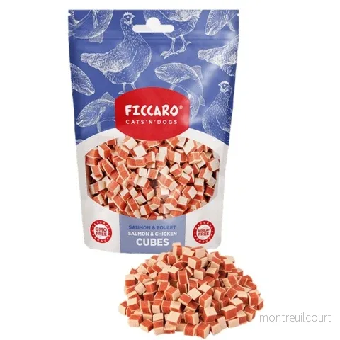 Ficcaro lax- och kycklingtärningar 100 g - Bild 2