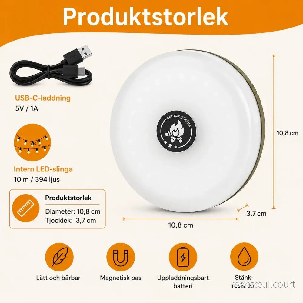 Solcellsdriven Lampa & Ljusslinga 2-i-1 - Bild 2