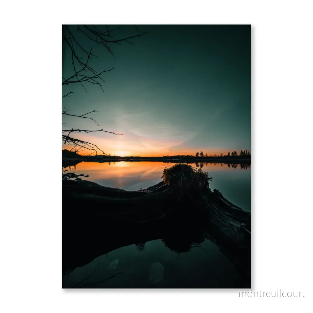 Poster Solnedgång Jämtland