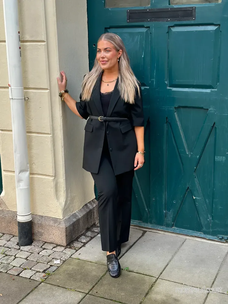 SELECTED FEMME - RITA SS RELAXED BLAZER - BLACK - Bild 3