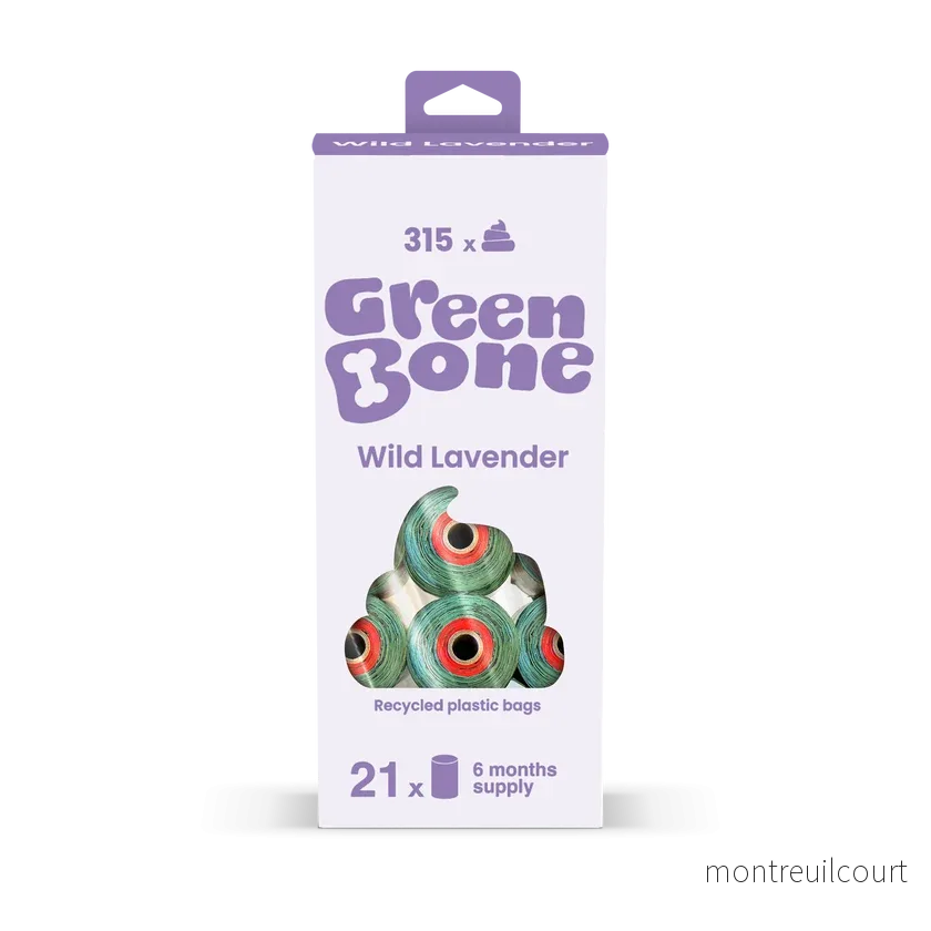 Green Bone Lavender Hundeposer 315 stk. Green Bone Lavender Hundeposer 315 stk.