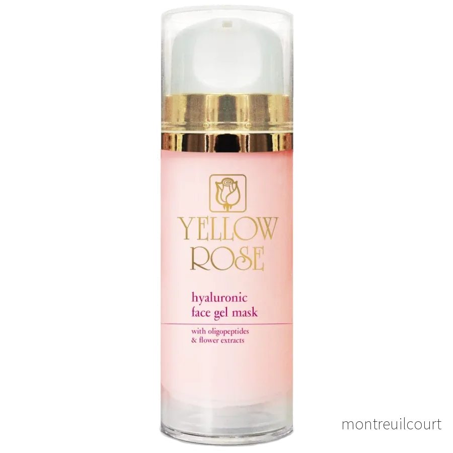 Yellow Rose Hyaluronic Face Gel Mask With Flower Extracts, 100 ml