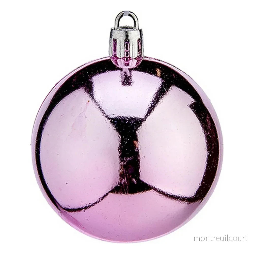 24 st Julgranskulor Rosa Ø 6 cm 24 st Julgranskulor Rosa Ø 6 cm