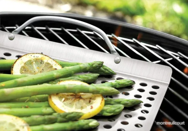 Grillbricka i rostfritt stål - Large