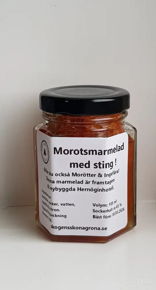Morot och Ingefärsmarmelad med Sting 105 ml. Morot och Ingefärsmarmelad med Sting 105 ml.