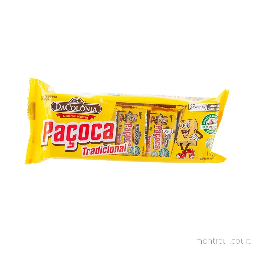 Paçoquita Retangular / Peanut Candy Bars - DaColônia (180g)