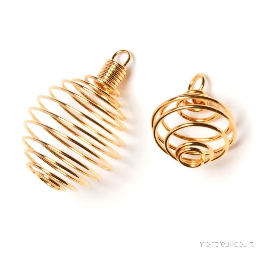 Spiral / bur för kristall – guld liten