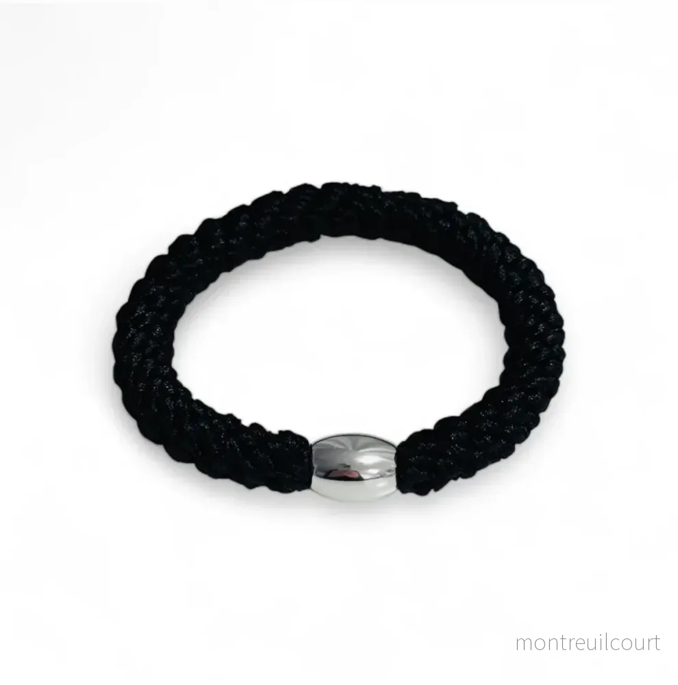 STELLA DETAILS – MIKA HAIR TIE – BLACK SILVER PEARL STELLA DETAILS – MIKA HAIR TIE – BLACK SILVER PEARL