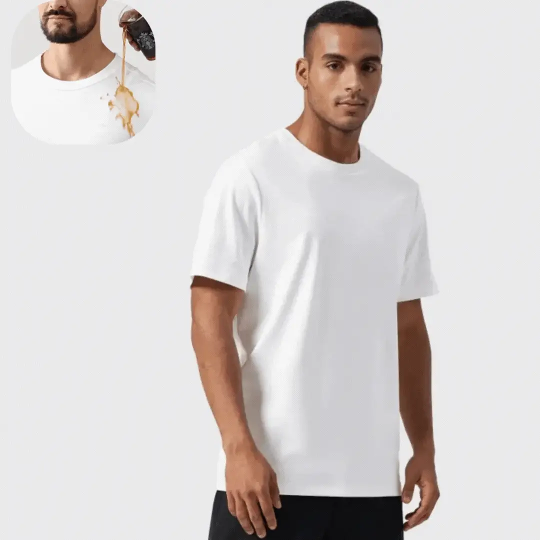 Hydrofobisk T-shirt – vatten- och fläckavvisande