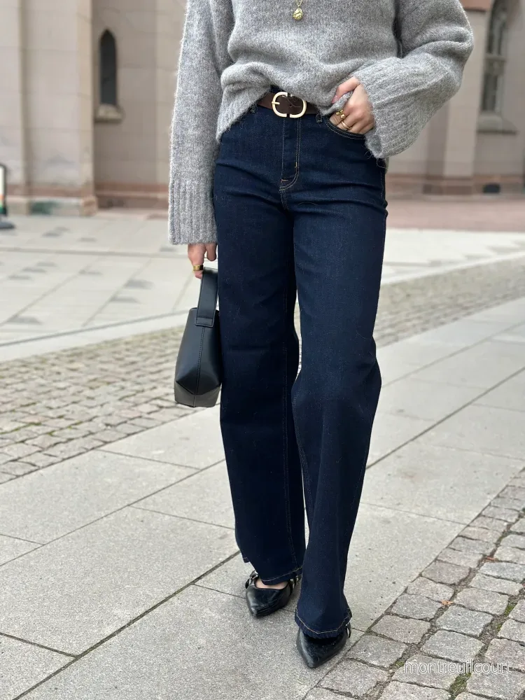 ONLY – MADISON BLUSH HW WIDE 15352206 – DARK BLUE DENIM/RINSE ONLY – MADISON BLUSH HW WIDE 15352206 – DARK BLUE DENIM/RINSE