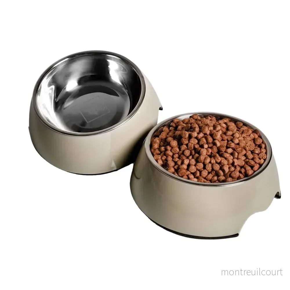 Ne&no® hundskål 2-pack – rostfritt stål & melamin, halkfri och tål maskindisk Ne&no® hundskål 2-pack – rostfritt stål & melamin, halkfri och tål maskindisk