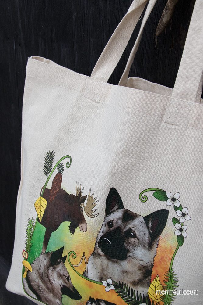 Eplaros tygväska Gråhund - Bild 3