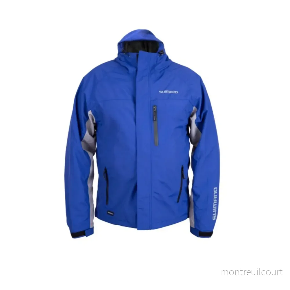 Shimano Wear Rain Jacket Non Padded Blue Shimano Wear Rain Jacket Non Padded Blue