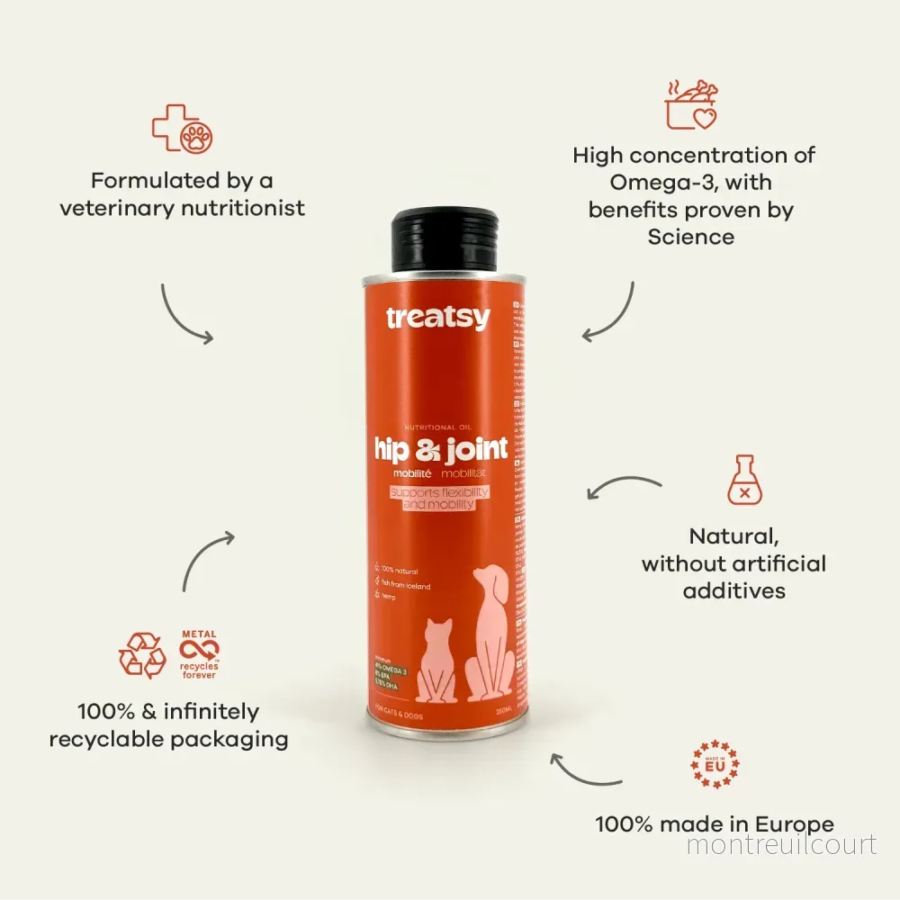 Treatsy Hip & Joint - Naturlig omegaolja 250 ml - Bild 3