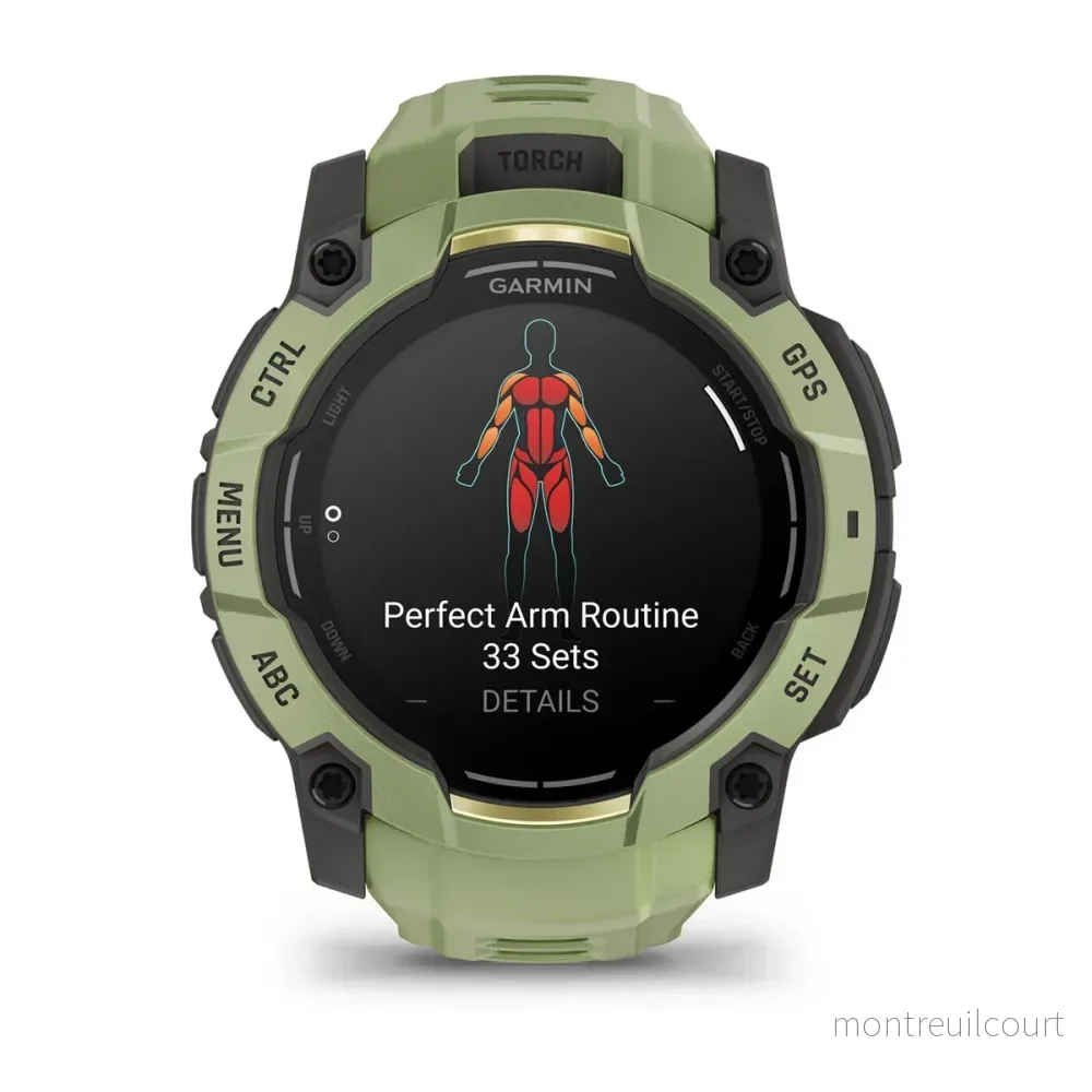 Garmin Instinct 3 50mm Amoled Ormbunksgrön - Bild 3