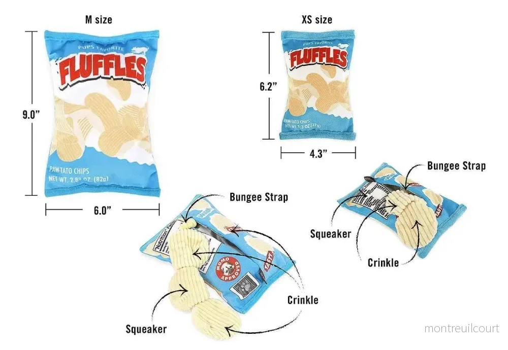 SPELA Fluffles Chips pipleksak - Bild 3