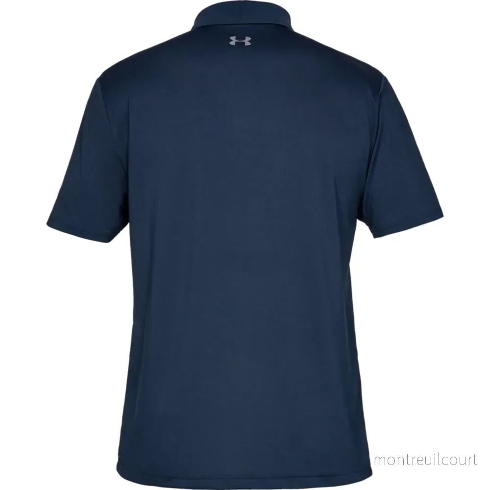 Pikétröja Svart/Vit/Blå - Under Armour Crest Performance P 2.0 - Bild 2