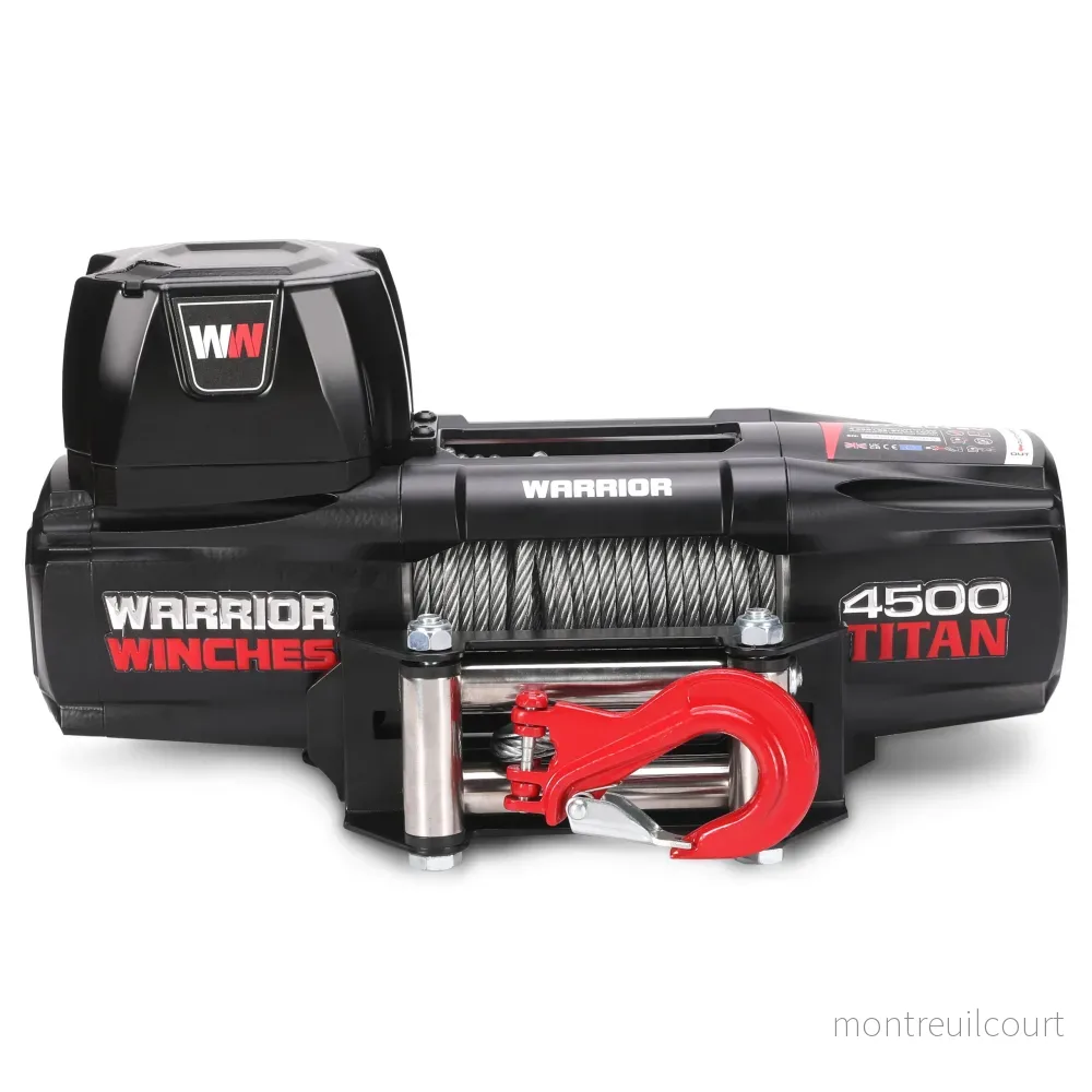 Warrior Winches Titan 4500lb Vinsch 24V - Stålvajer - Bild 2