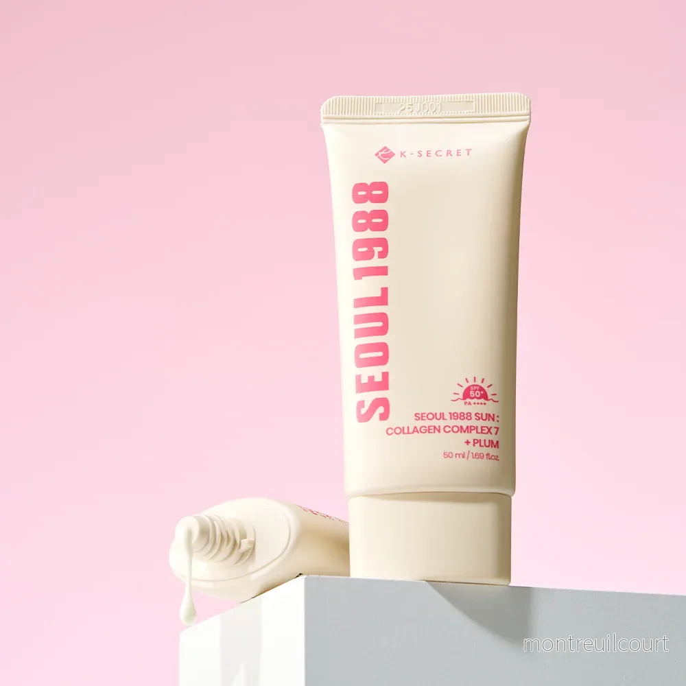 K-SECRET SEOUL 1988 Sun Collagen Complex 7 + Plum SPF50+ PA++++ 50ml - Bild 2