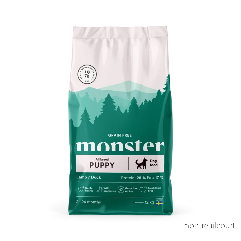 Monster Dog Grain Free Puppy All Breed Lamb & Duck 12kg Monster Dog Grain Free Puppy All Breed Lamb & Duck 12kg