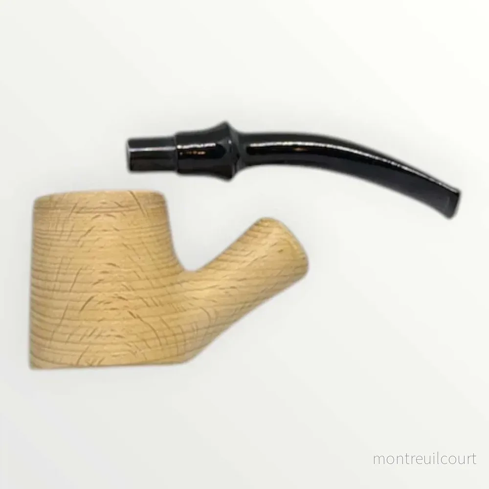 Pipa Naturell – Obehandlad Självstående Pipa i Modell Bent Poker / Cherrywood (145mm) - Bild 3