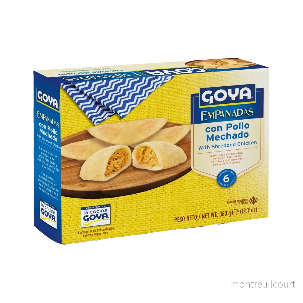 Empanadas de Pollo Mechado / Shredded Chicken Empanadas – Goya (360g – 6 units) Empanadas de Pollo Mechado / Shredded Chicken Empanadas – Goya (360g – 6 units)