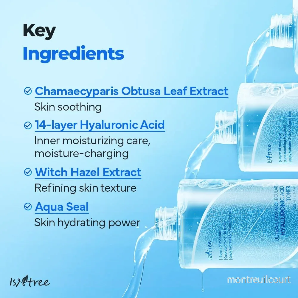 Isntree Ultra-Low Molecular Hyaluronic Acid Toner 300ml - Bild 3