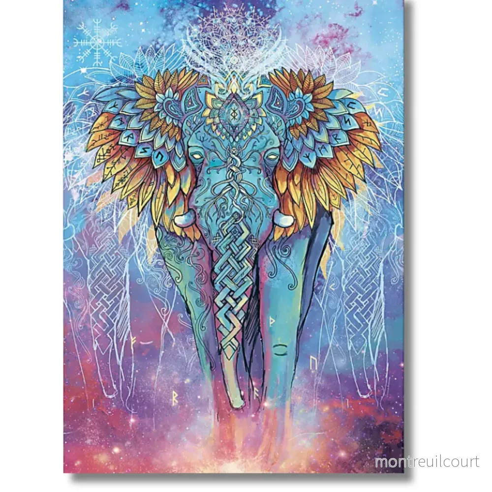 Vykort – Elefant