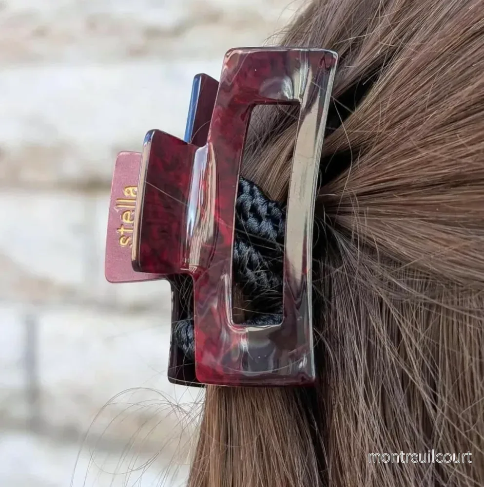 STELLA DETAILS – SMALL CORE CLIP 6-7 CM – BURGUNDY
