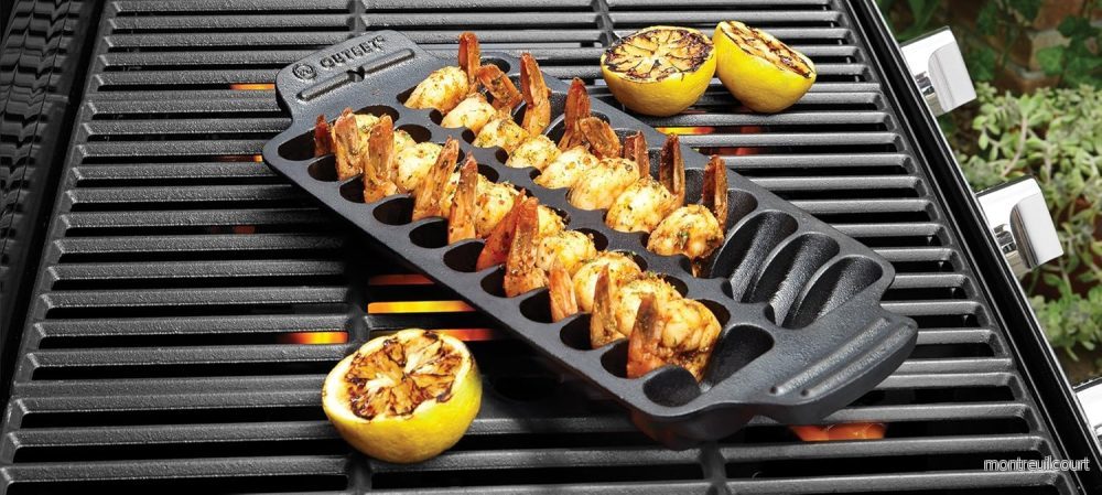 Grill- & serveringspanna i gjutjärn för räkor Grill- & serveringspanna i gjutjärn för räkor