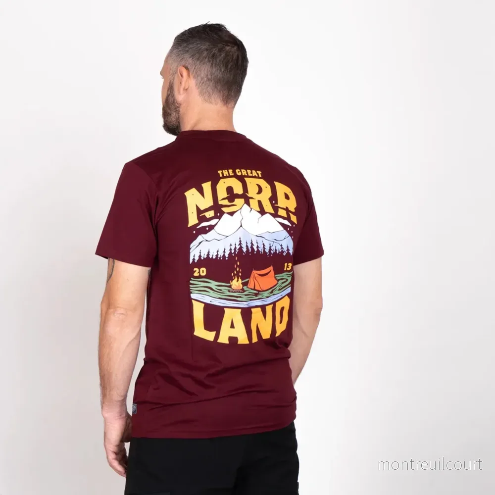 SQRTN Campsite T-Shirt - Port Wine - Bild 2