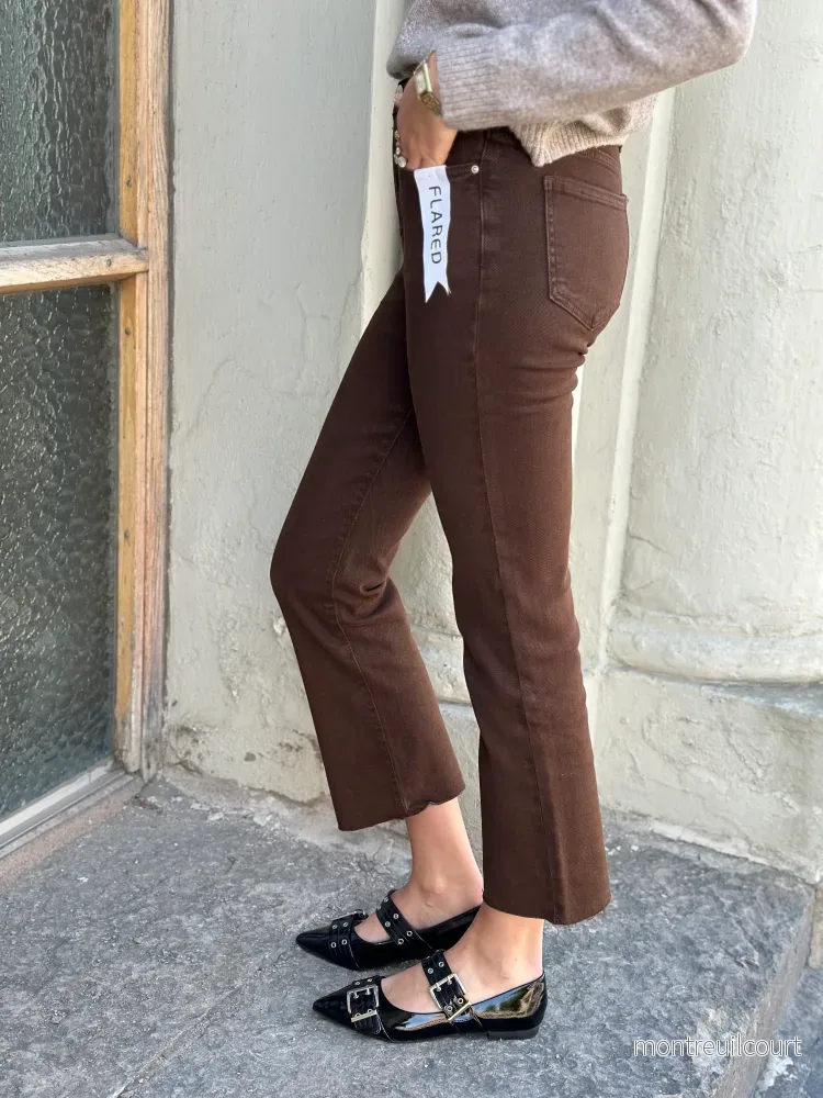 COSY HOUSE - FLARED JEANS - BROWN - Bild 3