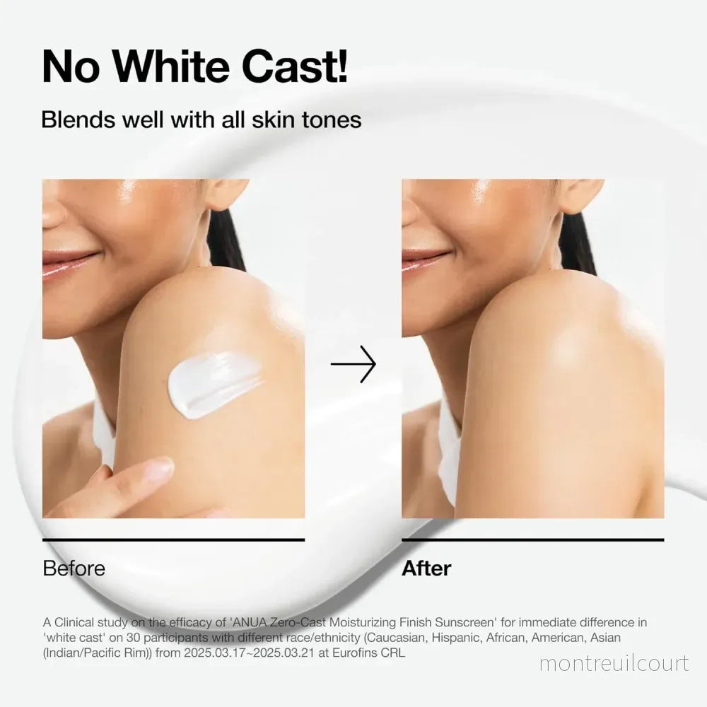 Anua Zero-Cast Moisturizing Finish Sunscreen SPF 50 - 50 ml - Bild 3