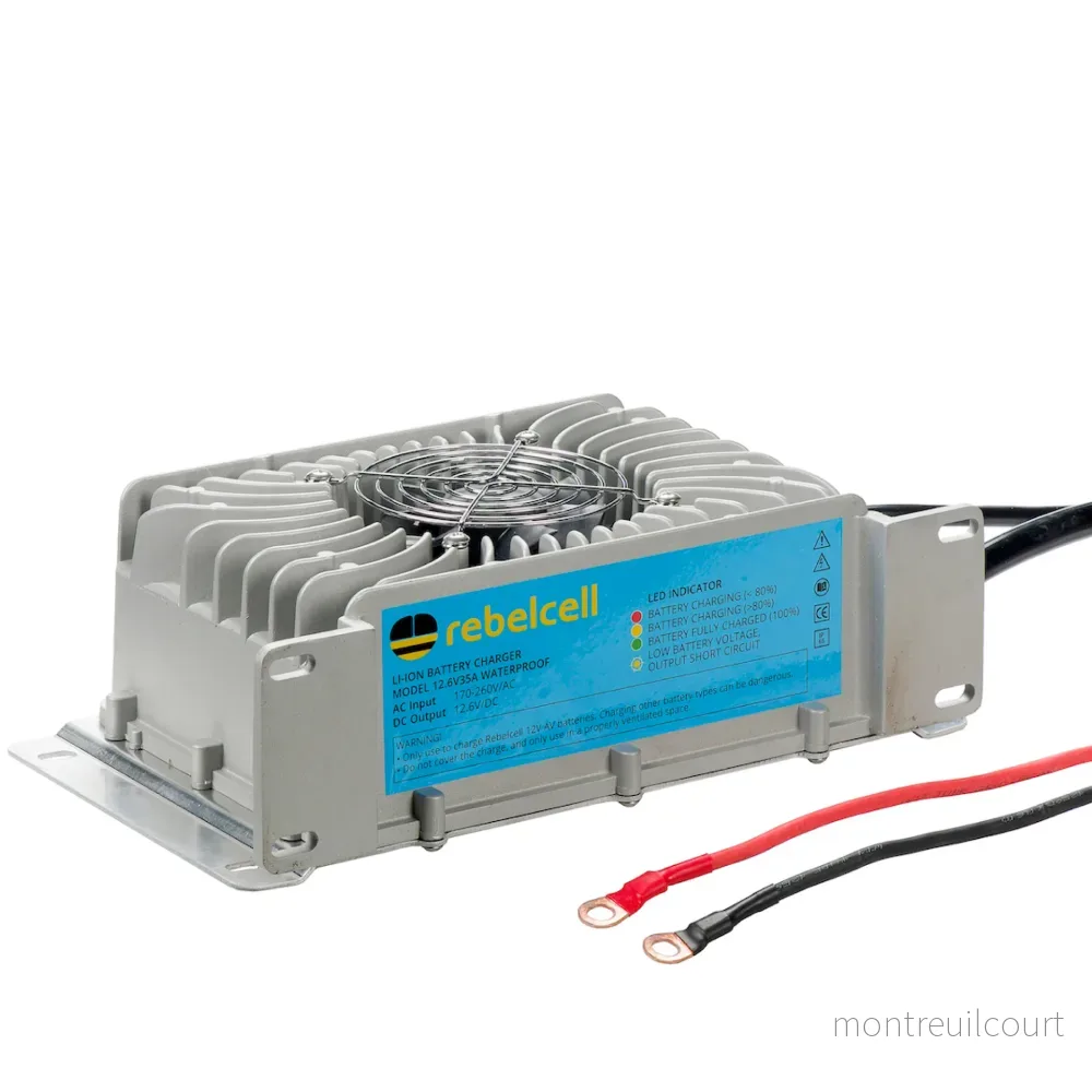 Rebelcell 12.6V35A Li-ion Charger Waterproof