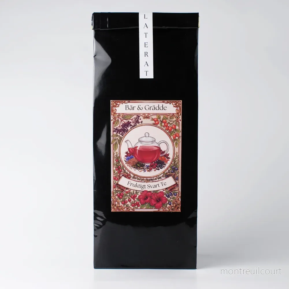 Premium Svart Te – Bär & Grädde – 100 g Premium Svart Te – Bär & Grädde – 100 g