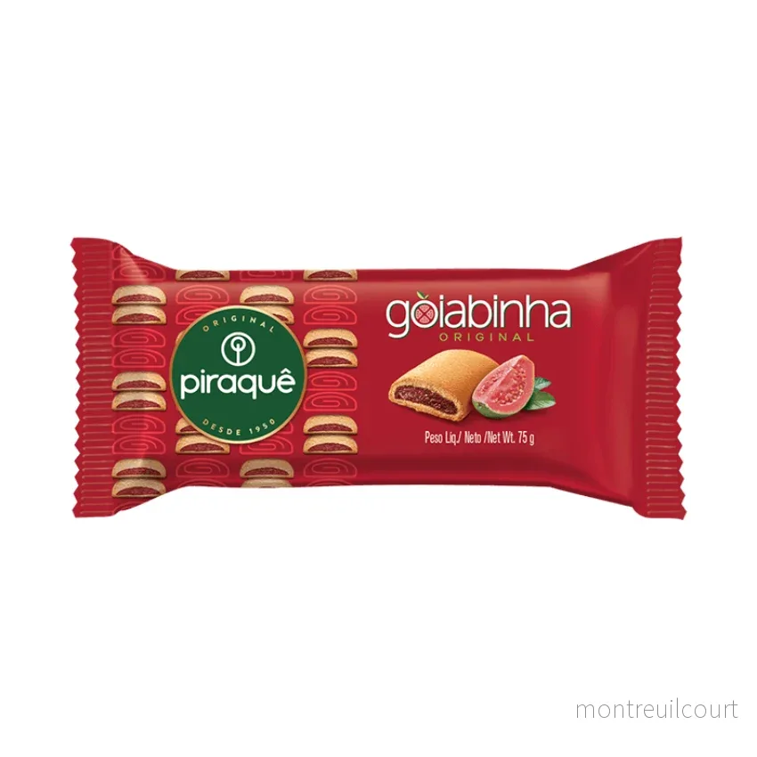 Roladinho de Goiabinha / Guava Filled Biscuit Rolls - PiraquĂȘ (75g)