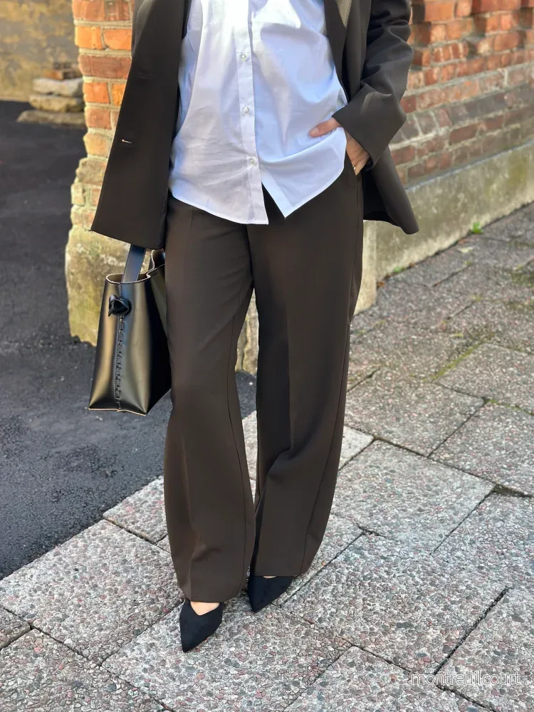 SELECTED FEMME – RITA MV WIDE PANT – DELICIOSO/MELANGE SELECTED FEMME – RITA MV WIDE PANT – DELICIOSO/MELANGE