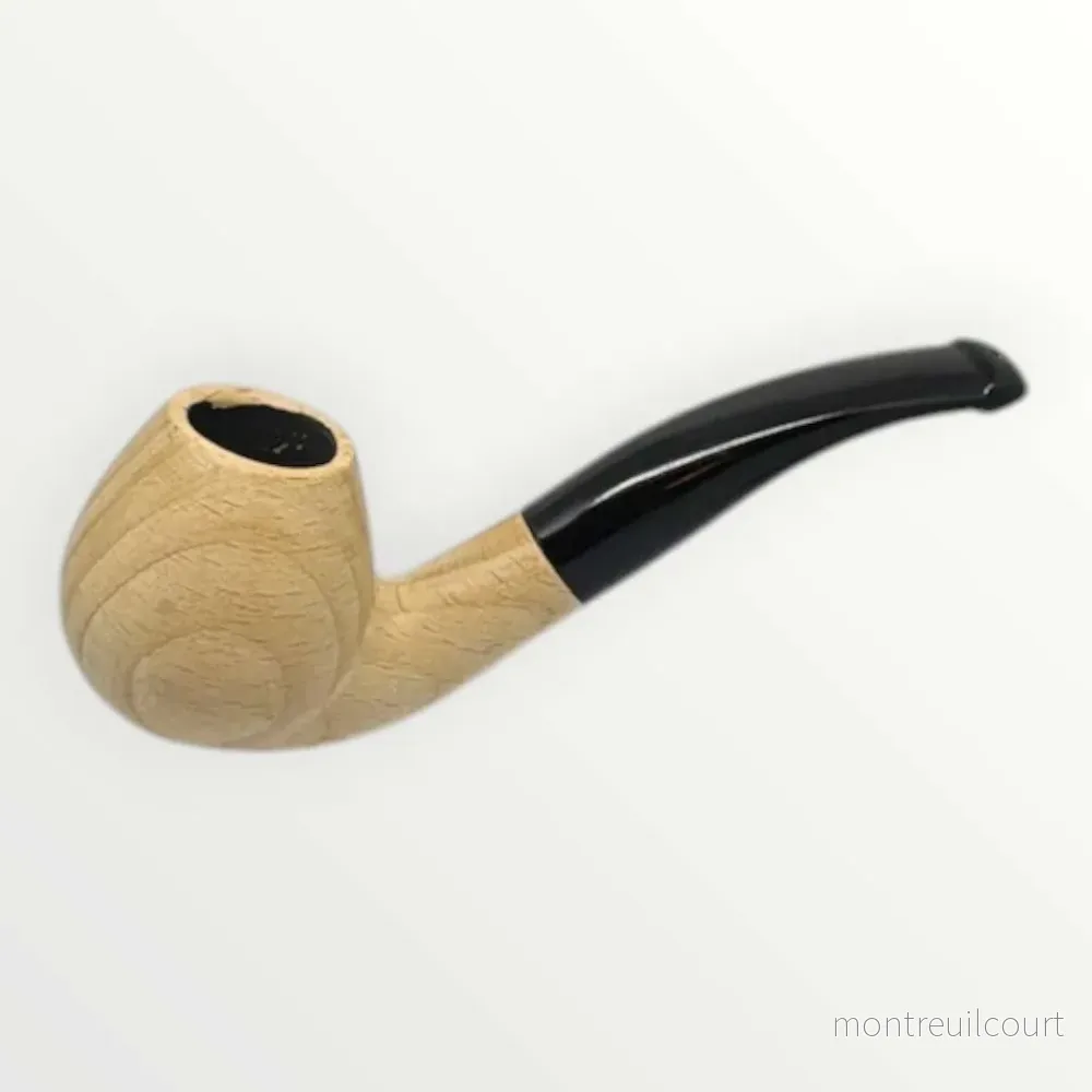 Pipa Naturell – Obehandlad Träpipa i Modell Bent Apple (138mm) - Bild 2