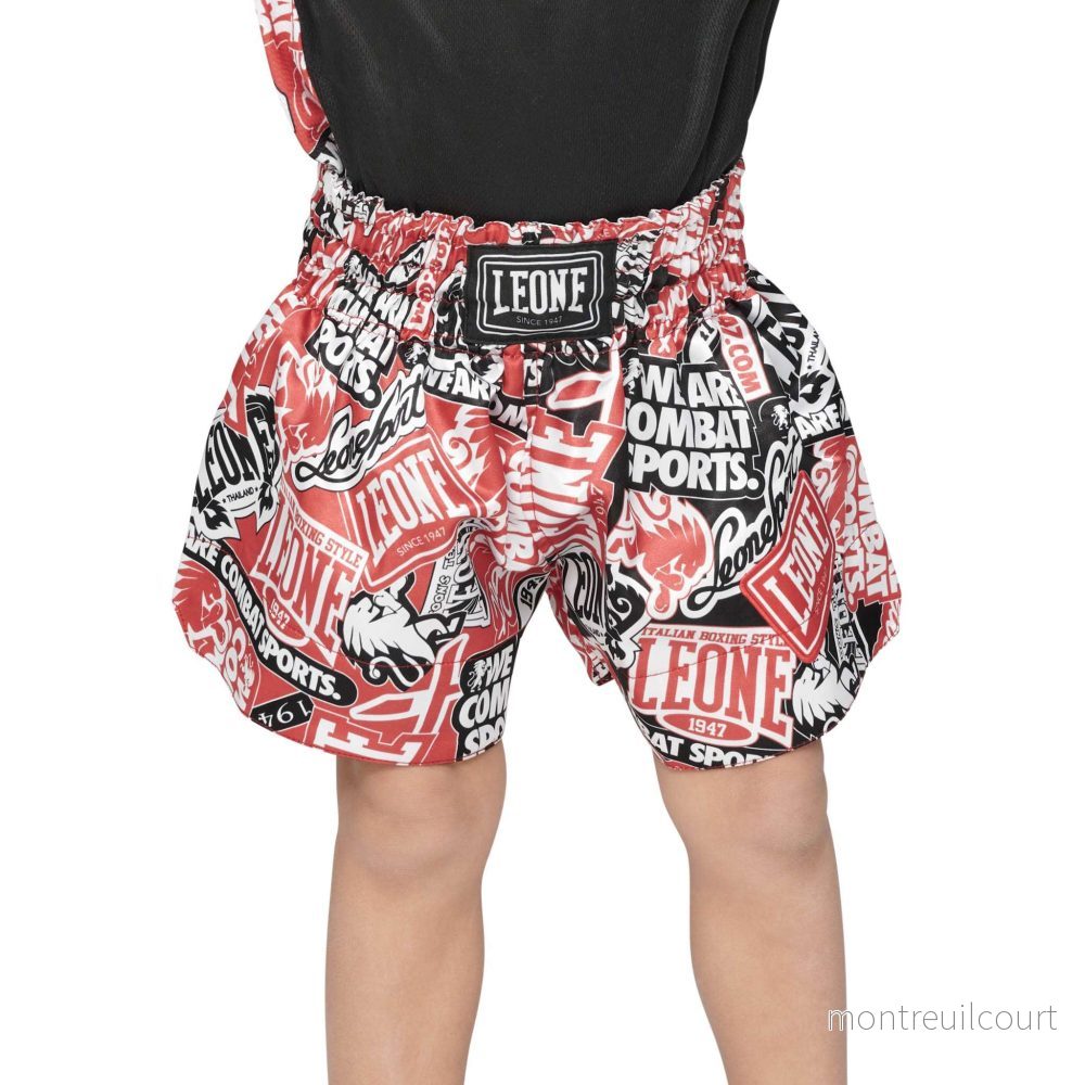 Leone 1947 PATCH Junior Thai/Kickboxningsshorts ABJ08 – För Unga Kämpar med Stil och Rörelsefrihet Leone 1947 PATCH Junior Thai/Kickboxningsshorts ABJ08 – För Unga Kämpar med Stil och Rörelsefrihet