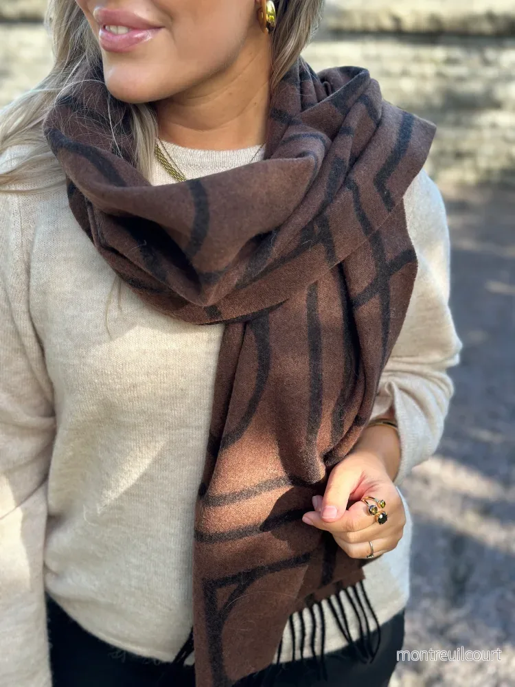 SOAKED - PENTILE SCARF - POTTING SOIL MONOGRAM