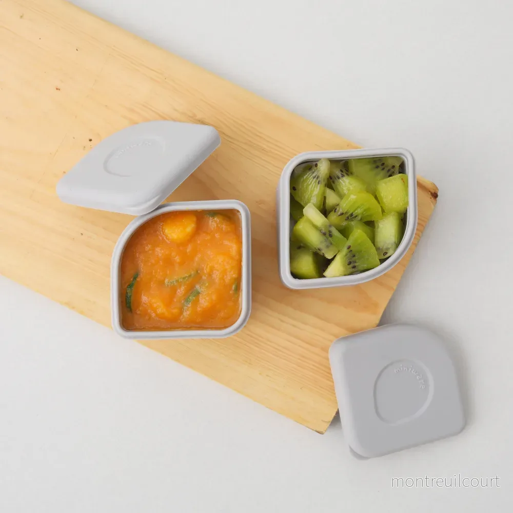 GrowBento - matlåda & silipods (Snow/Grey) - Bild 3