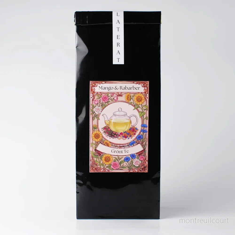 Premium Grönt Te – Mango & Rabarber – 100 g Premium Grönt Te – Mango & Rabarber – 100 g