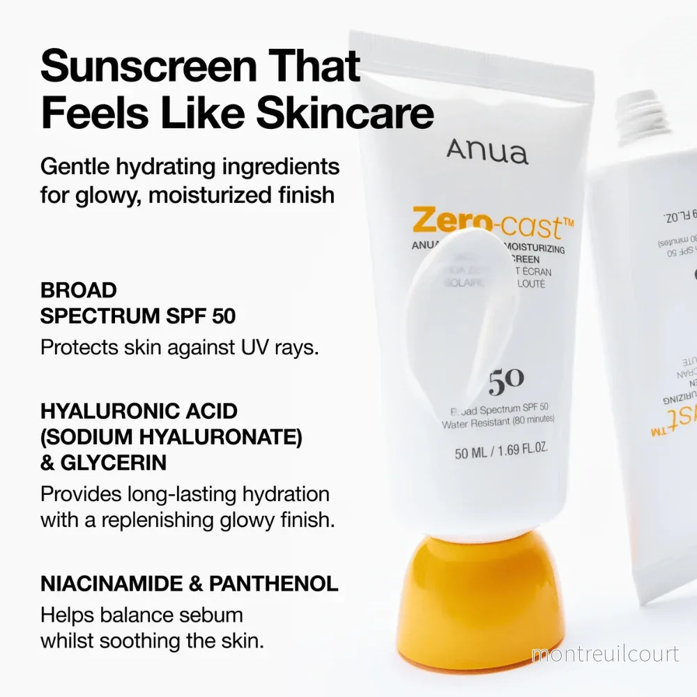 Anua Zero-Cast Moisturizing Finish Sunscreen 50 ml - Bild 2