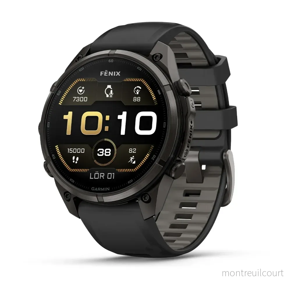 Garmin fēnix 9 Pro – AMOLED 47 mm Sapphire Carbon Gray DLC Titanium