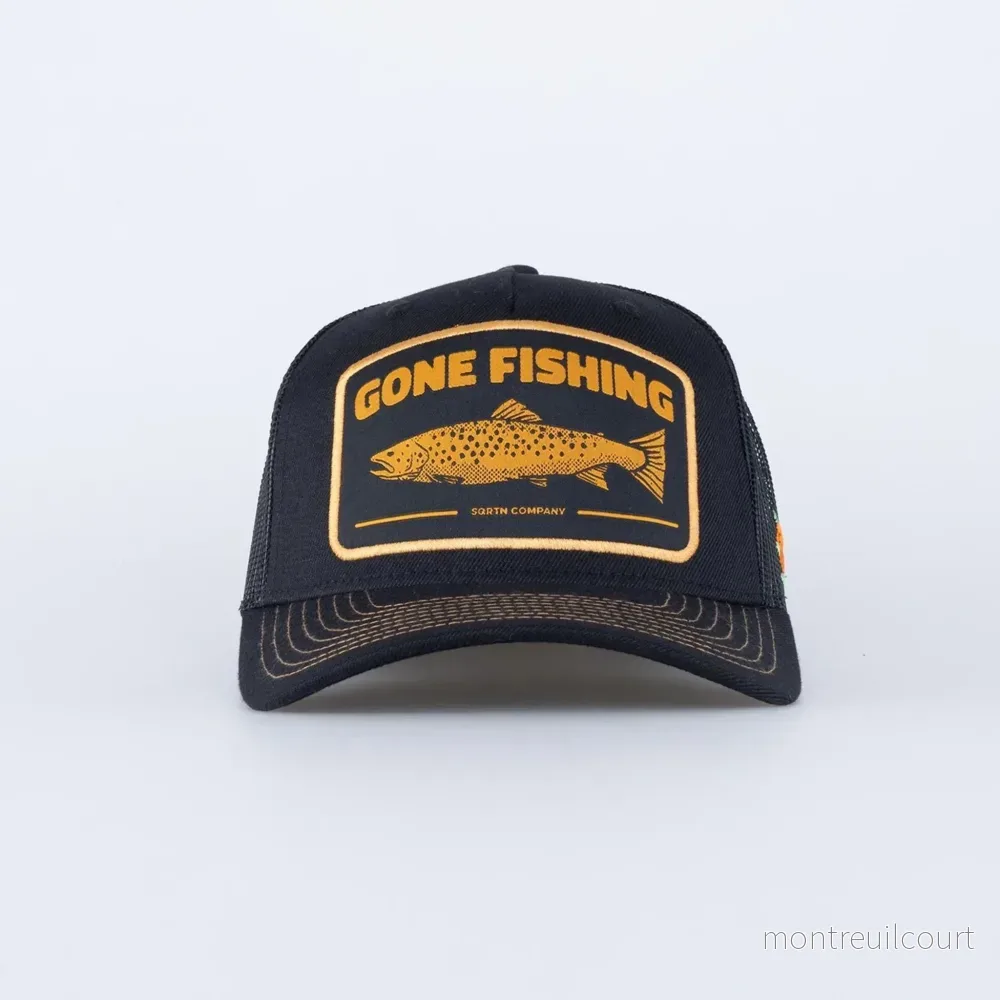 SQRTN Trout Trucker Keps - Hooked Black - Bild 2