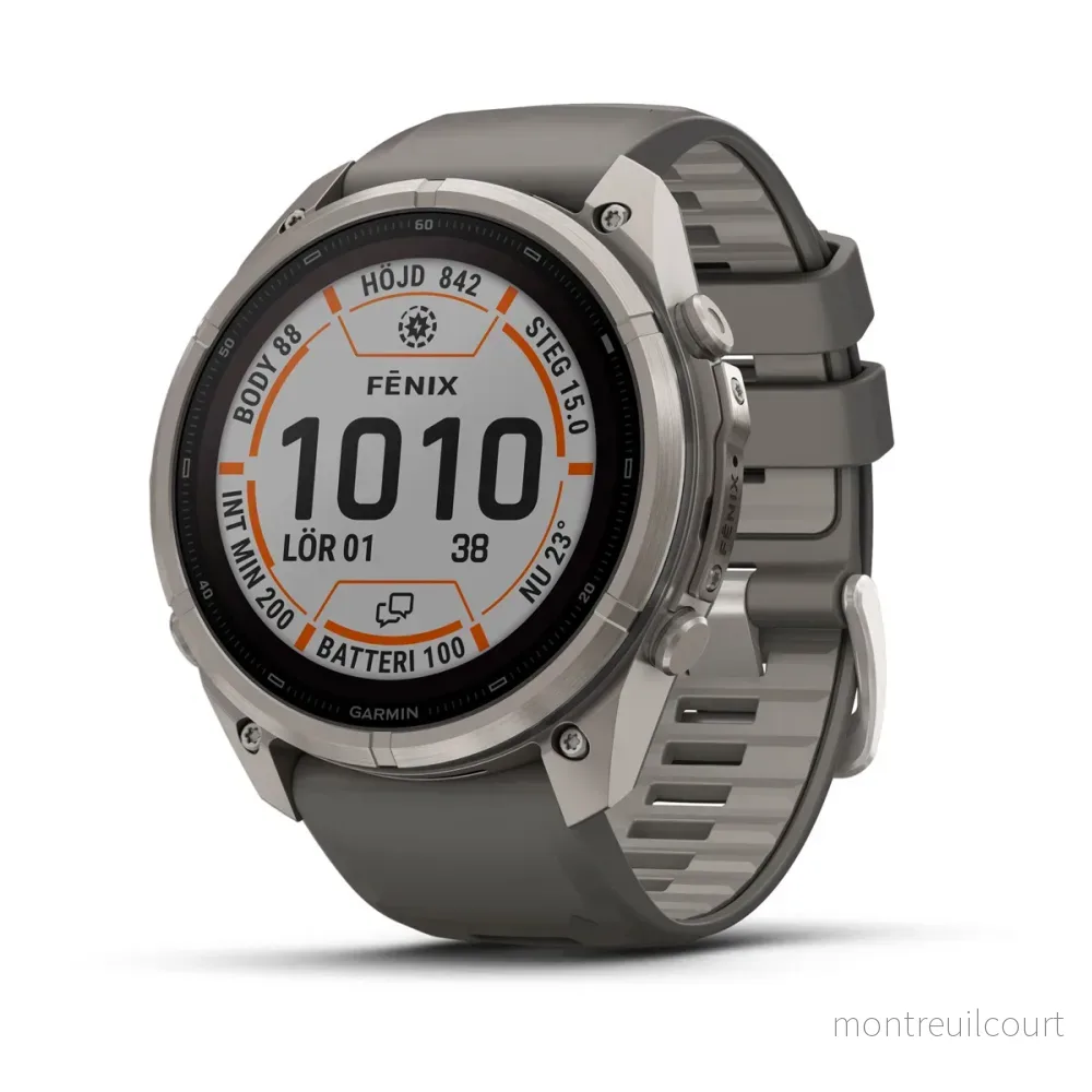 Garmin fēnix 9 Pro InReach Solar – 51 mm Sapphire Titanium Garmin fēnix 9 Pro InReach Solar – 51 mm Sapphire Titanium